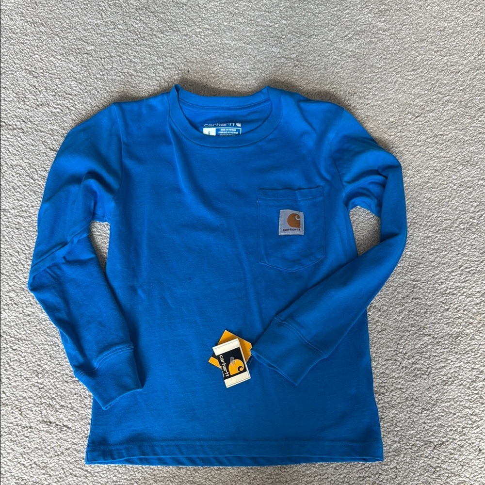 Carhartt Kids Blue Long Sleeve Shirt